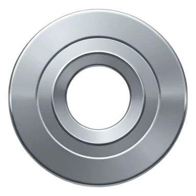 flat metal washer disc. sticker