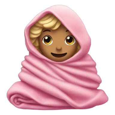 Glinda from wicked in her pink dress is sick under a blanket sticker