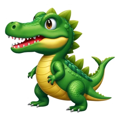 Cocodrilo con cuerpo de avión  sticker