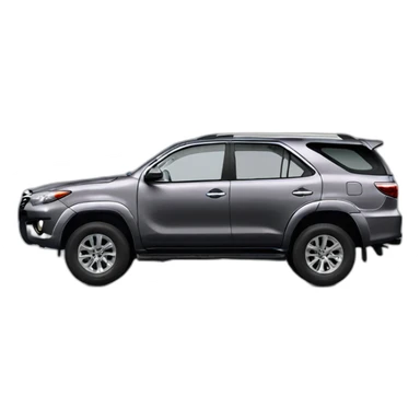 Car model Toyota fortuner 2012 Grey full body sticker