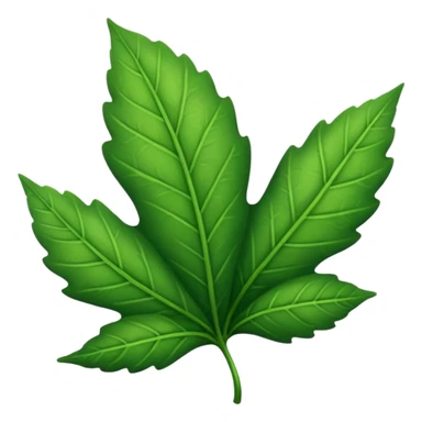 a very simple leaf sticker