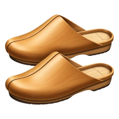 japanese wooden slippers sticker