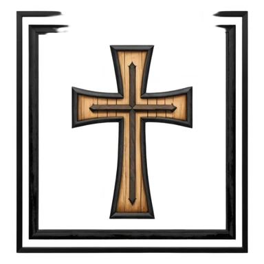 Croix a trois branches en haut sticker