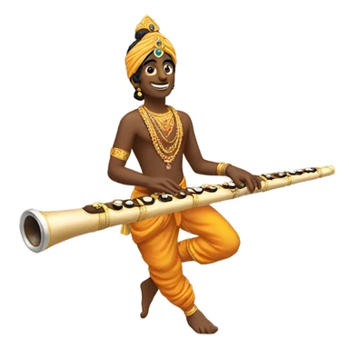  Krishna flute  sticker
