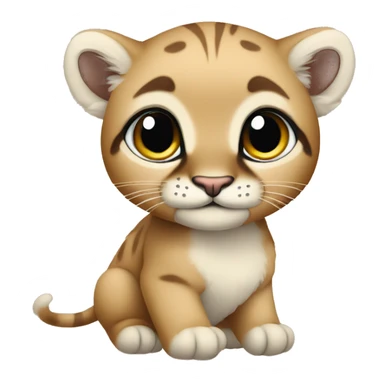 baby cute puma sticker