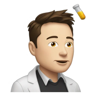elon musk doing drugs, for educational purposes only, inclusiveness and positive, LGTBQ+ sticker