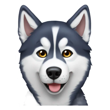 Husky says Good Night sticker