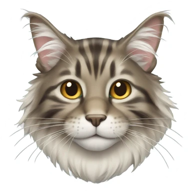 smiling Mainecoon sticker