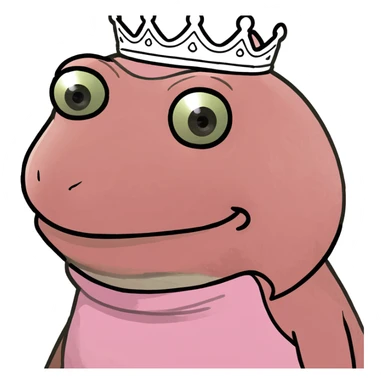 Pink pepe princess  sticker