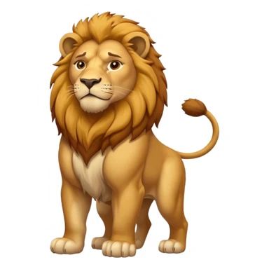  North American lion without mane sticker