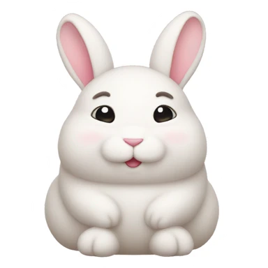 Chubby bunny sticker