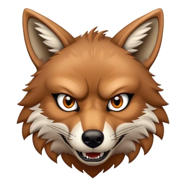 Angry Coyote sticker