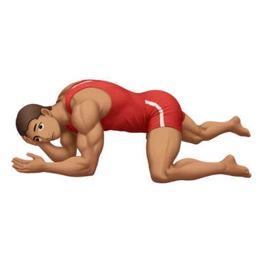 fullbody apostle in prone pose, slight variation sticker