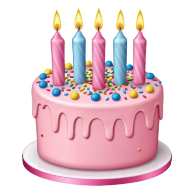 Birthday cake 20 girly sticker