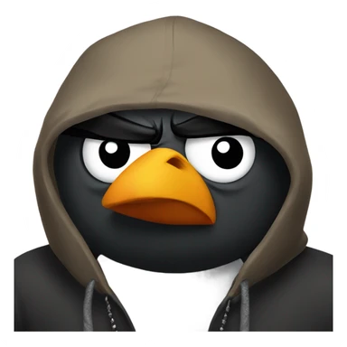 angry bird gangster sticker