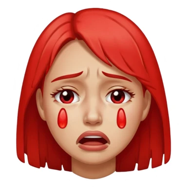 women crying hard sticker