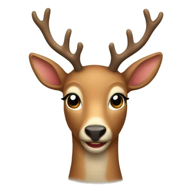 Xmas deer  sticker