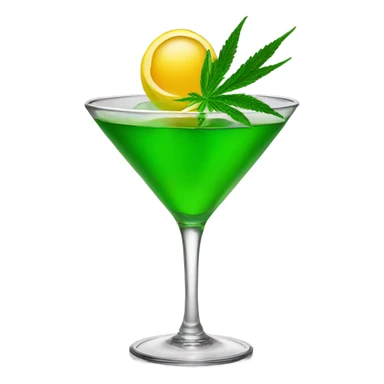 liquid marijuana cocktail sticker
