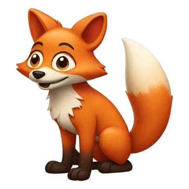 kawaii fox with GG sticker