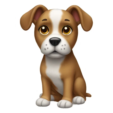 Dog wearing slippers sticker