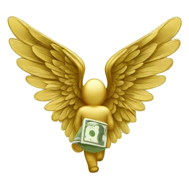 money with wings  sticker
