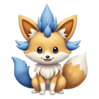 Meowstic-Fennekin-Buneary-Buizel-fusion sticker