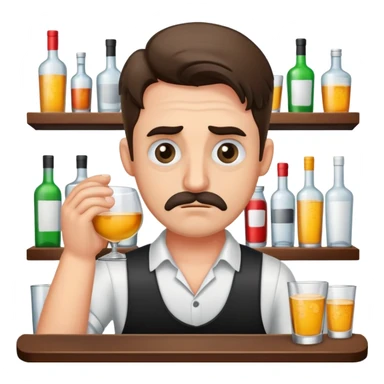 Bartender stress sticker