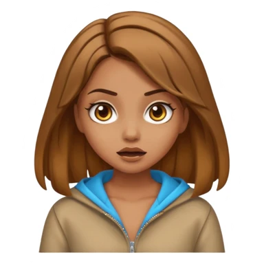 pretty long hair girl middle parted, amazed, good clothes, tanned, baddie, RELLY PREETY, BADDIE, DRESSED AS A BADDIE, LIGHT BROWN HAIR sticker