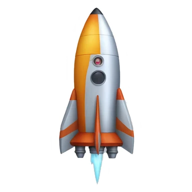 A cool rocket emoji sticker