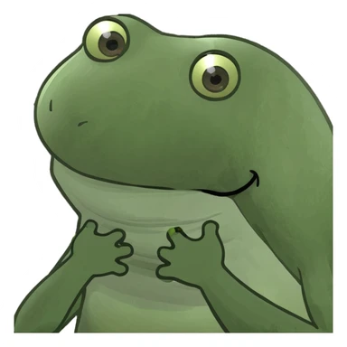 Round yellow iPhone emoji with tung out and hands on neck sticker