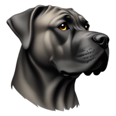 dog Cane Corso in profile sticker