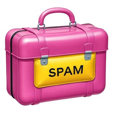   jeff koons style inflatable SPAM briefcase sculpture  sticker