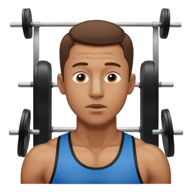 guy breathing with nose in gym sticker