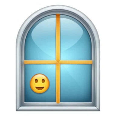generate closed window with interior background sticker