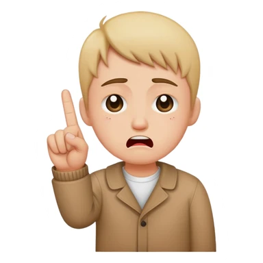 middle finger and crying face sticker