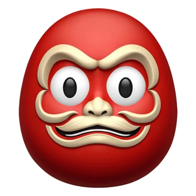 Japanese Daruma sticker