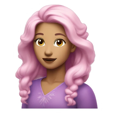 pastel pink and purple aurora  sticker