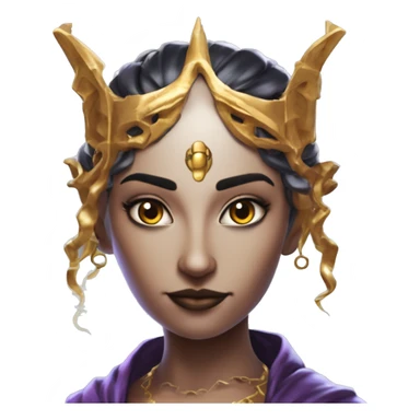 "Technomancy is the use of magic or mystical powers to control and manipulate technology” + "It's kind of like cyberpunk magic or how in some games, characters hack into systems using magic." 🖥️⚡🧙‍♂️ Make a ancient vampire technomancy goddess sticker