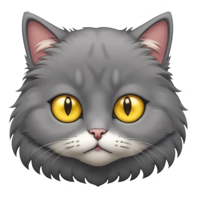 Sad cute cat sticker