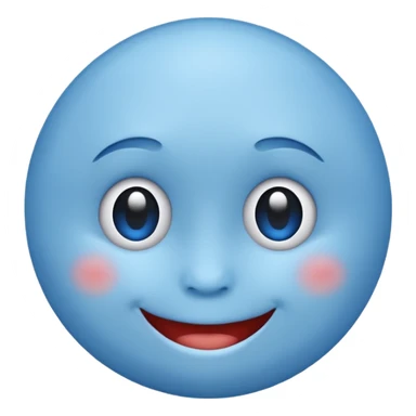 Blue emoji  sticker