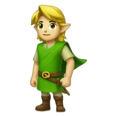 link green tunic sticker