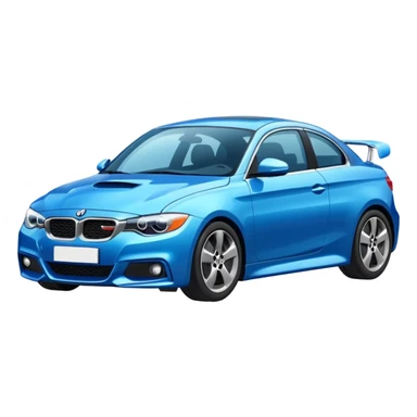 blue casual car  sticker