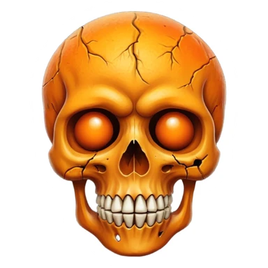 mango skull sticker