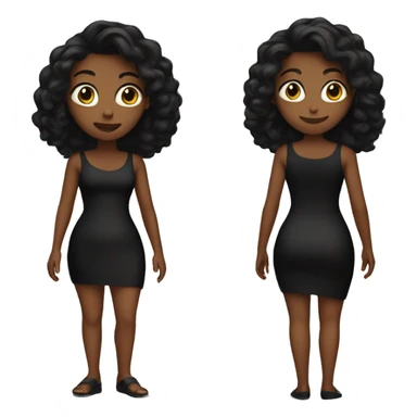 tight Black dress sticker