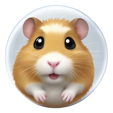 Hamster in a ball sticker
