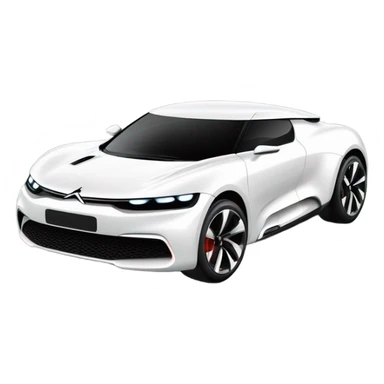 White Citroën GT Supercar  sticker