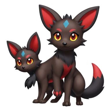 Umbreon-Zorua-hybrid full body sticker