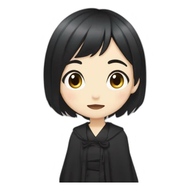 Nana Ōsaki in Anime with a gothic style, short black hair sticker