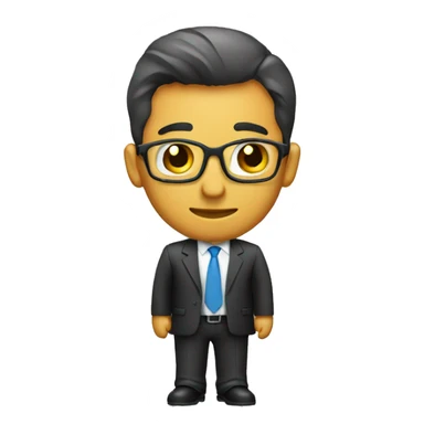 financial manager waist view sticker