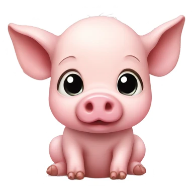 Baby Pig wearing a Loop sticker